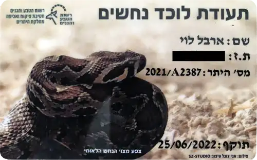 כתבה בנושא נחשים